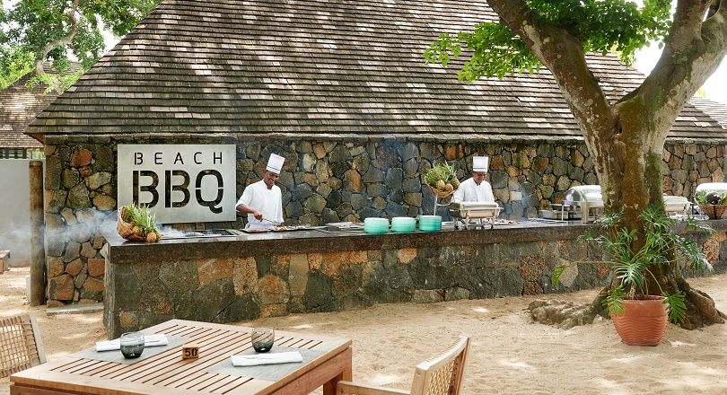 Cooks cooking in the beach restaurant