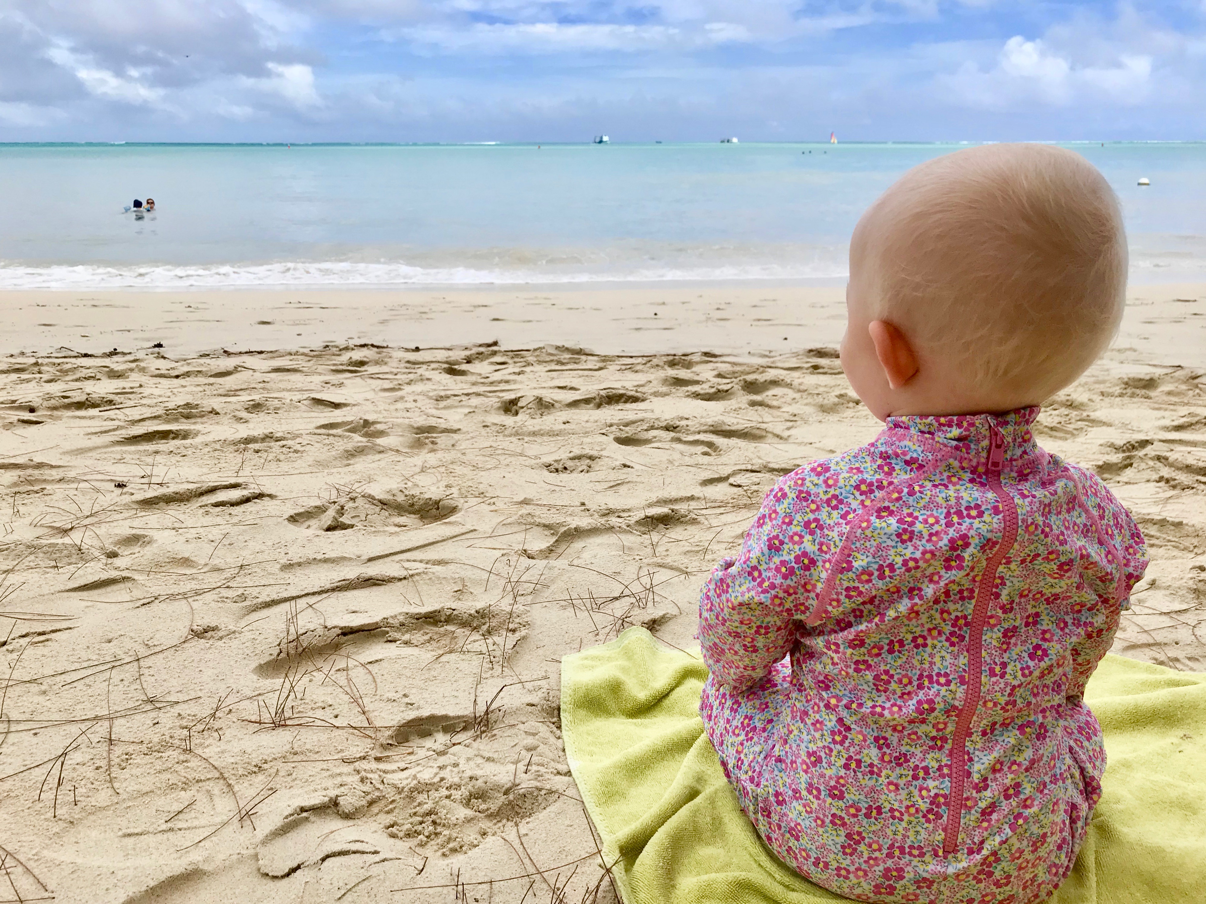 Children on Mauritius Beach