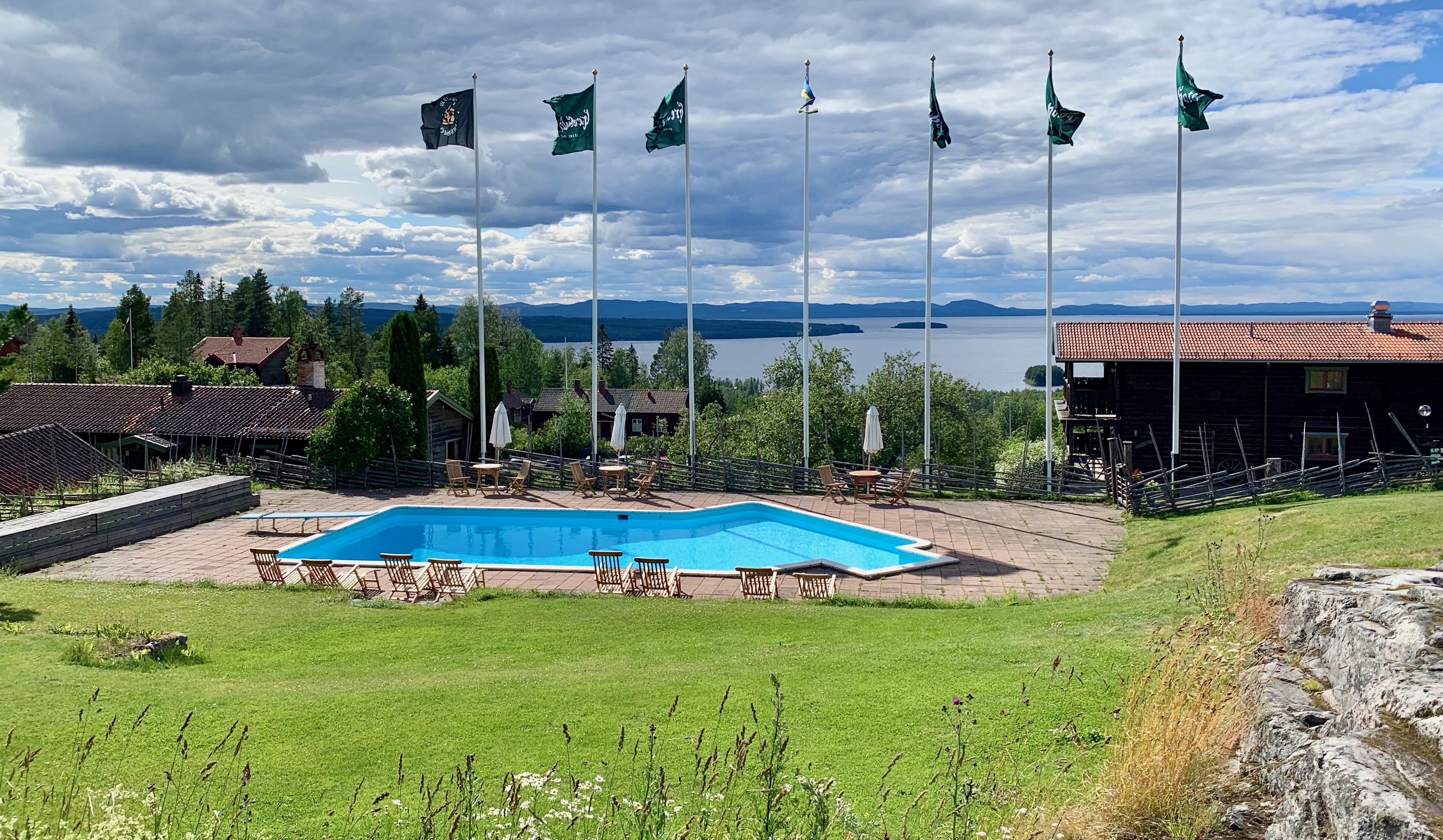 Green hotel i Dalarna pool