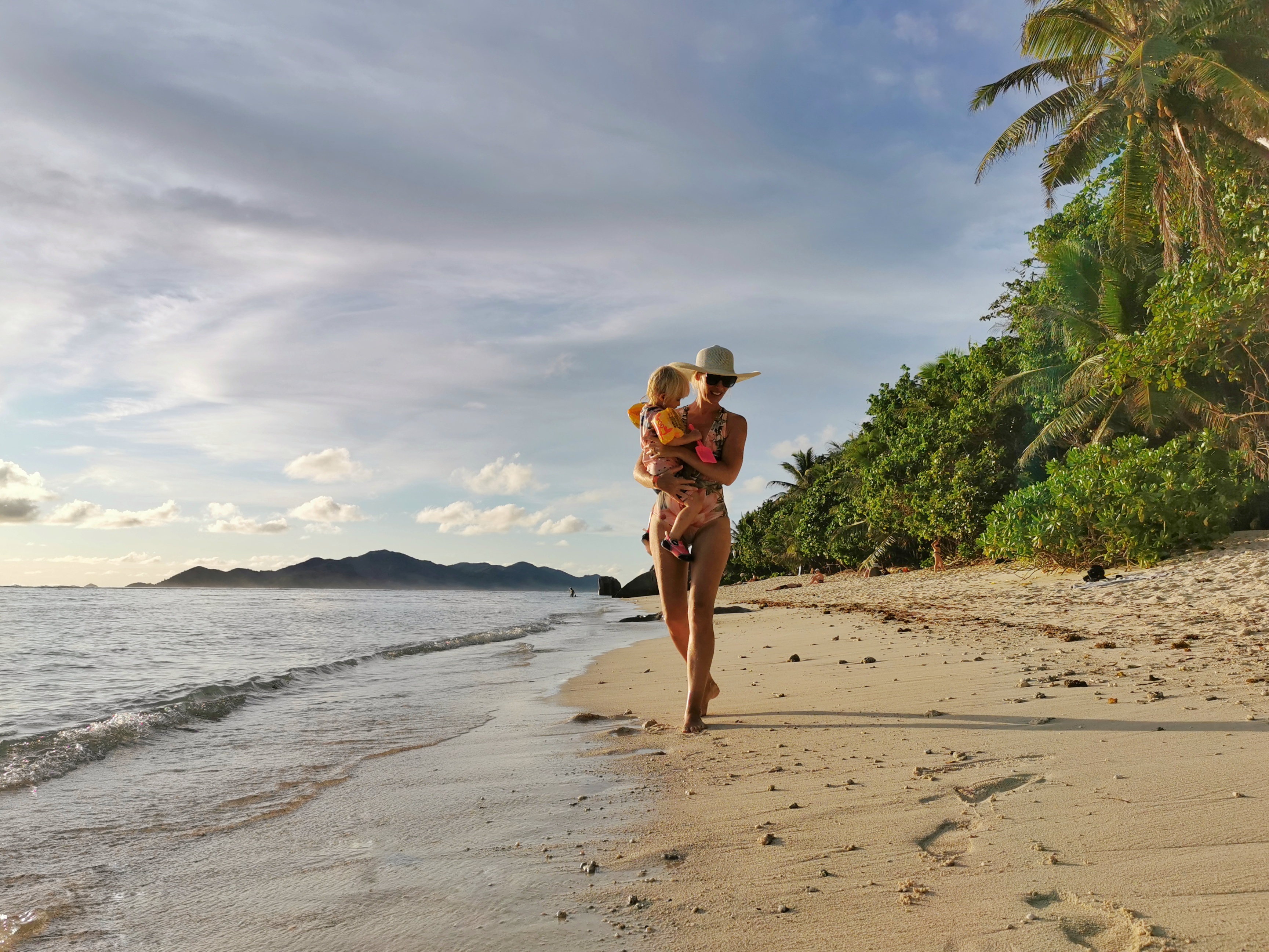 La Digue with children