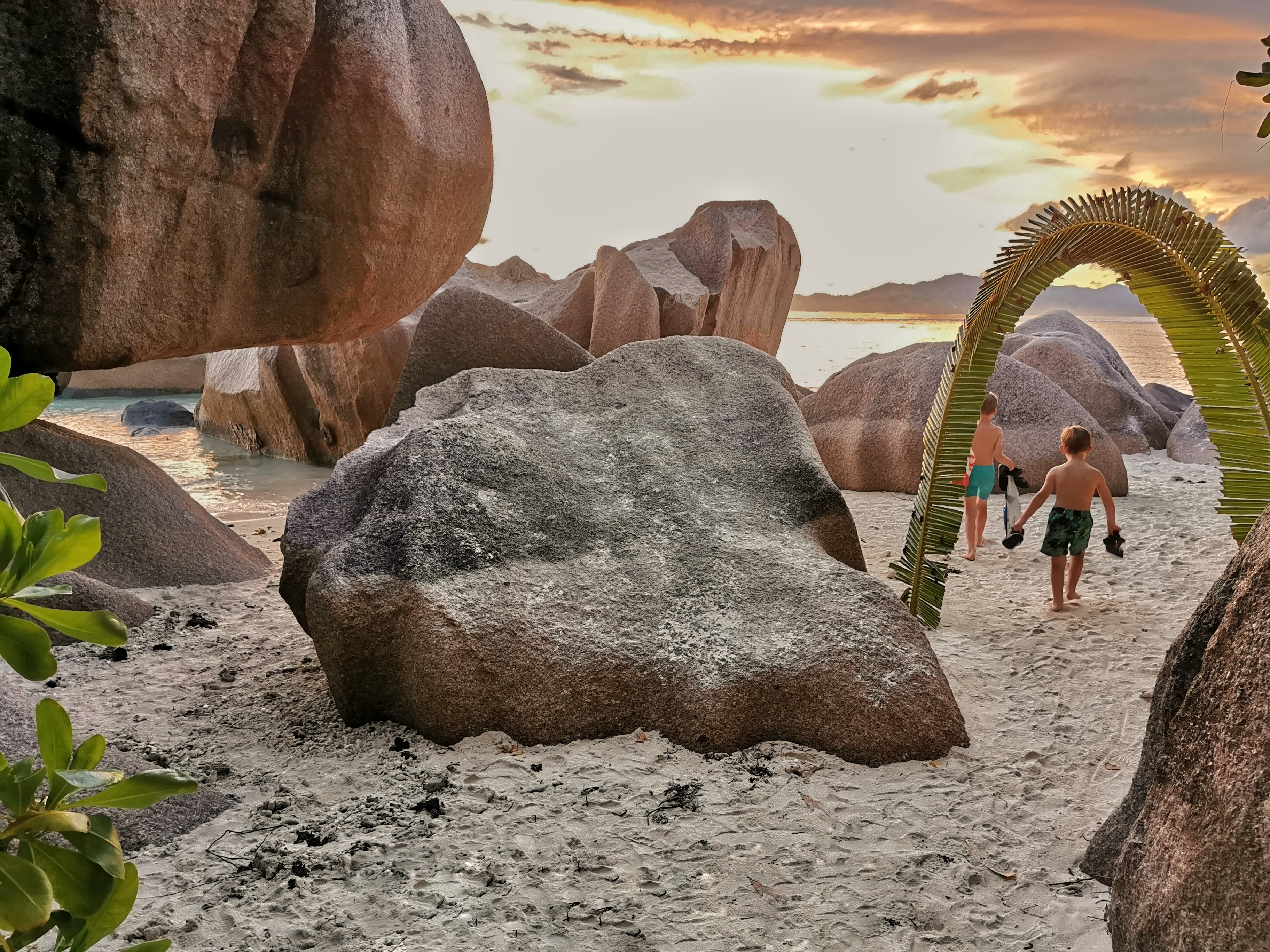 La Digue family beach